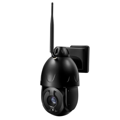 4G Overvåkningskamera PTZ med bilde på mobilen. 20x optisk zoom, UltraHD 4K, AI