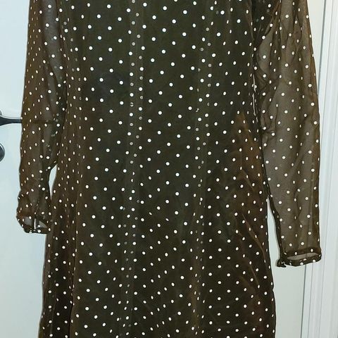 Vintage kjole med polkadot str ca 40