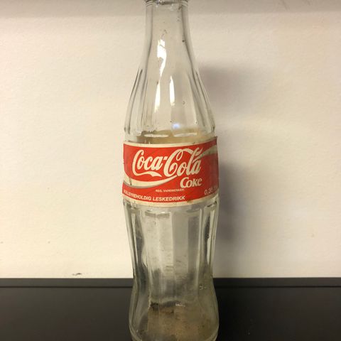 Coca Cola glass, glassflaske