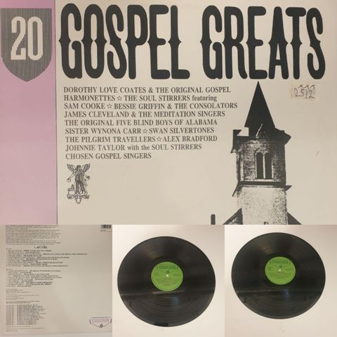 VINTAGE/RETRO LP-VINYL "20 GOSPEL GREATS 1990"