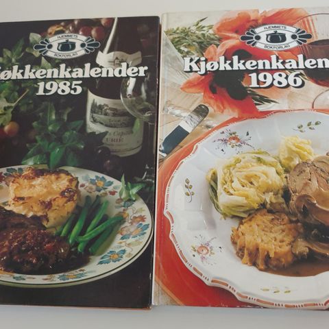 Kokebøker fra 80-tallet selges.