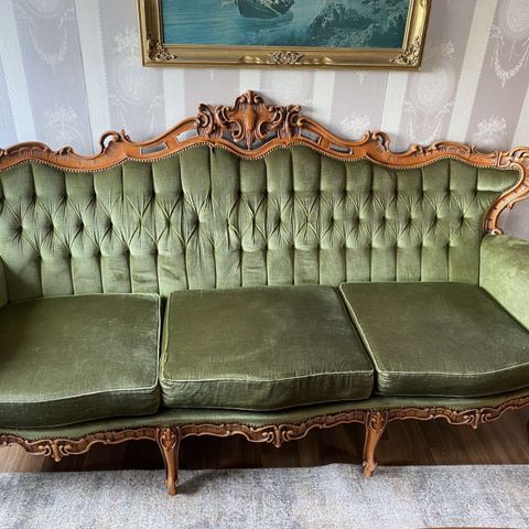 Vintage sofa og sofastoler