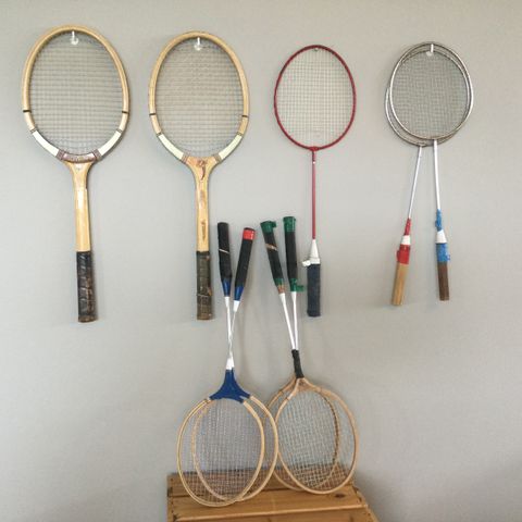 Badminton & Tennisracketer, Gamle/Retro/Vintage