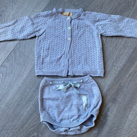 Memini cardigan og bloomer str 80