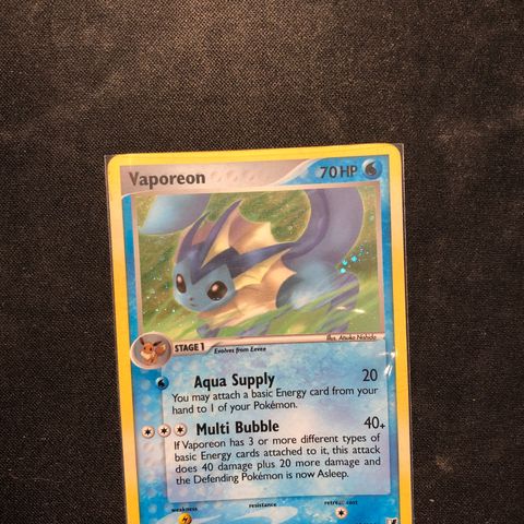 Vaporeon 19/115 holo pokemonkort