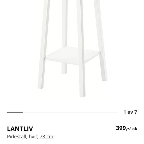 Pidestall LANTLIV fra Ikea