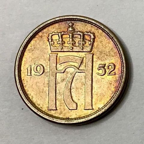 10 øre 1952 mynter ( Tonet mynt)