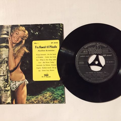 MALIHINI KVINTETTEN / FRA HAWAII TIL PILEALLE - VINYL EP