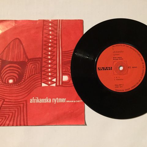 BRIAN & CHETTY / AFRIKANSKE RYTMER - 7" VINYL SINGLE