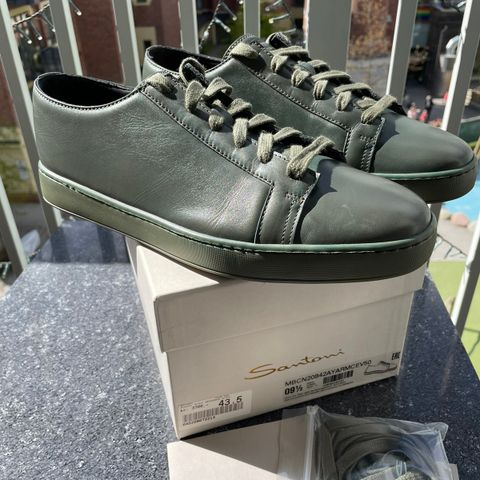 Santoni Green Sneakers