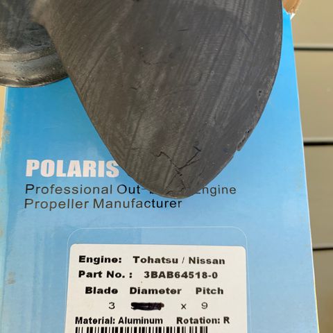 Propell Tohatsu 9,9hk