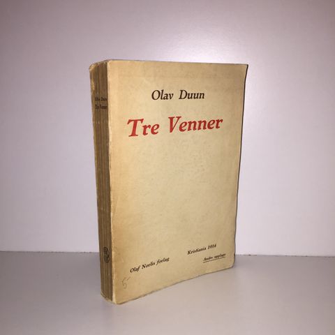 Tre Venner - Olav Duun. 1914