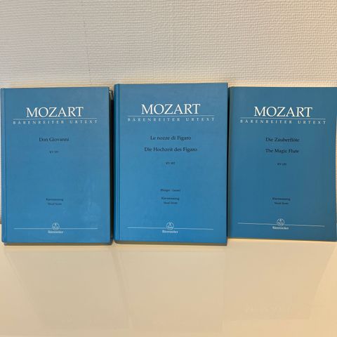 Mozart - Klavieruttdrag / Tryllefløyten, Don Giovanni, Figaros brullup