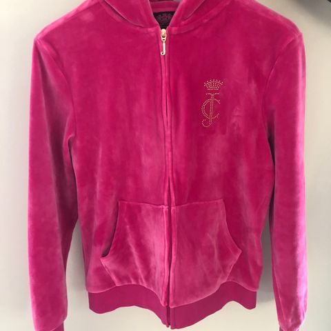 Ubrukt! Juicy couture diamant velour hoodie. Str. 15/16