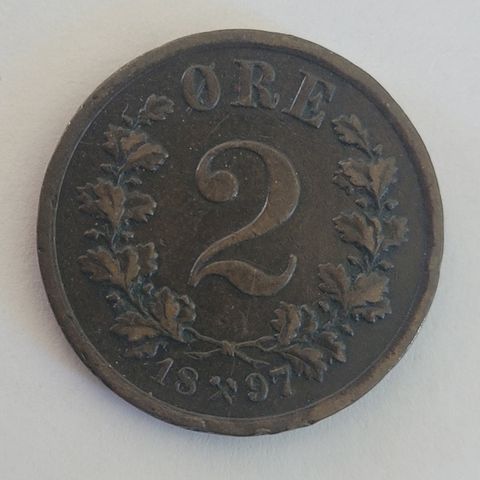 2 øre 1907 Norge