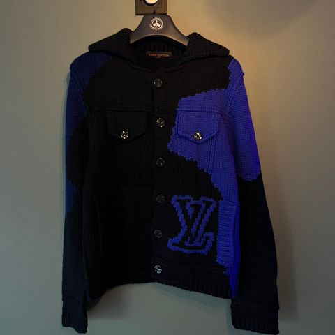 LV INTARSIA BUTTONED JACKET