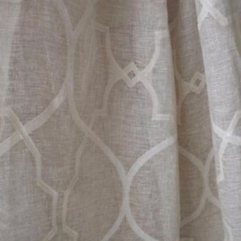 Nytt Colefax & Fowler Clement silver sheer lin bomull stoff F4302/02