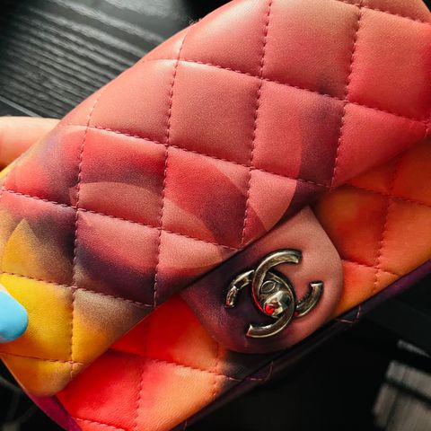 Chanel Printed Mini Flap Bag Flower Power SS15