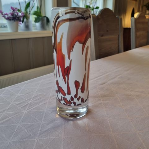 Flott krystall vase fra randsfjord glassverk
