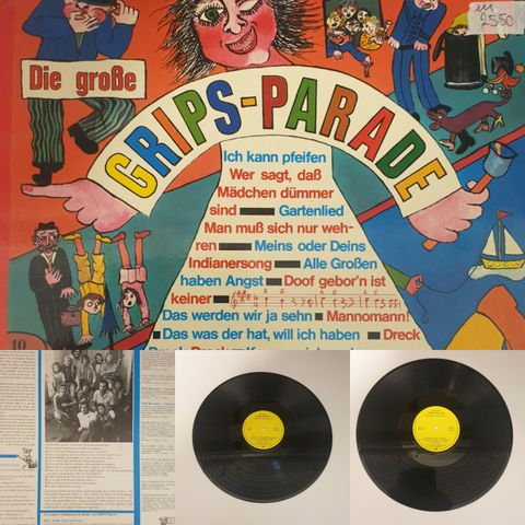 VINTAGE/RETRO LP-VINYL "DIE GROBE GRIPS - PARADE/WAGENBACHS QUARTPLATTEN 1973"