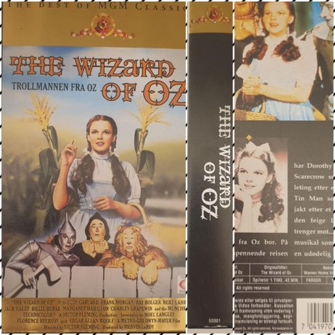 VINTAGE/RETRO VHS"THE WIZARD OF OZ"