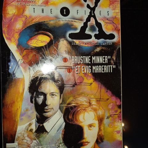 The X Files Nr.1- 1996- Sjeldent Norsk-Tegneserie Blad!