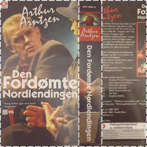 VINTAGE/RETRO VHS "DEN FORDØMTE NORDLENDINGEN "