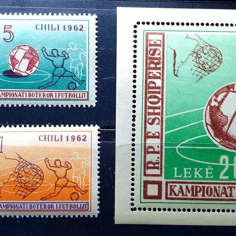 Albania 1962 Chili olympiske frimerker fullt perforert sett