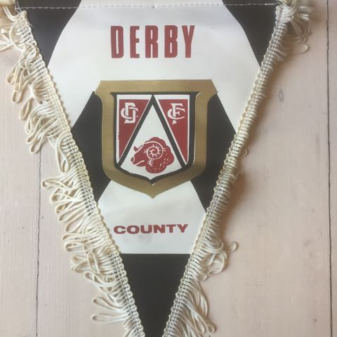 Derby County - vintage vimpel fra 70-tallet
