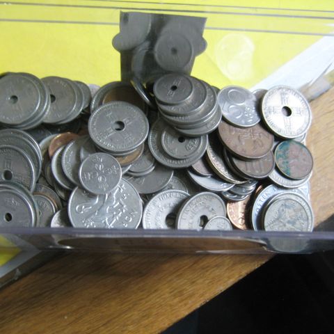 Myntlot Norsk mynt 735 gram