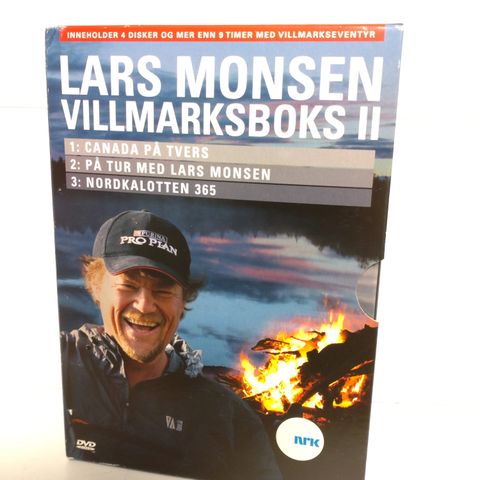 Lars Monsen villmarkboks II DVD boks (ubrukt)