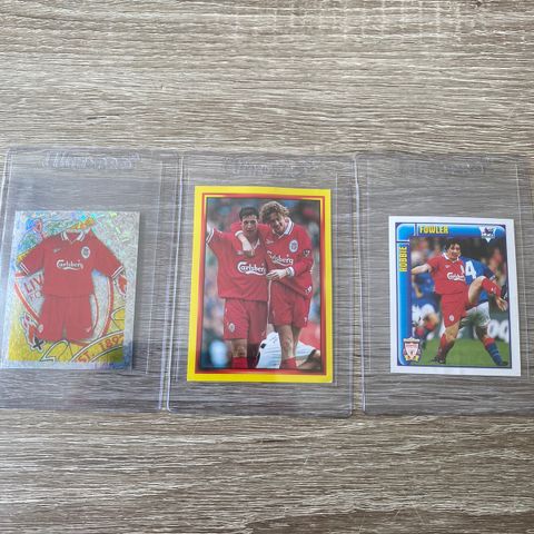 Fotballkort - Liverpool og Robbie Fowler klistremerker