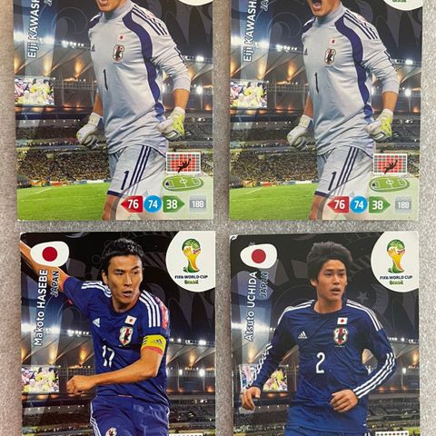 Japan (11 fotballkort)