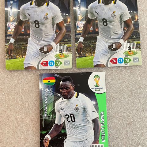 ⚽️🇬🇭Ghana (3 fotballkort)🇬🇭⚽️