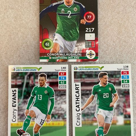 Nord-Irland (3 fotballkort)