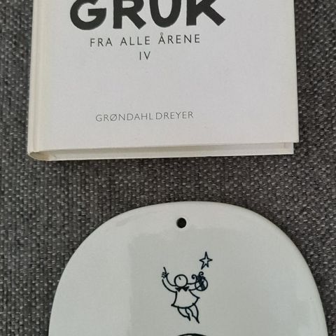 Piet Hein bok "Gruk" og platte, 1958