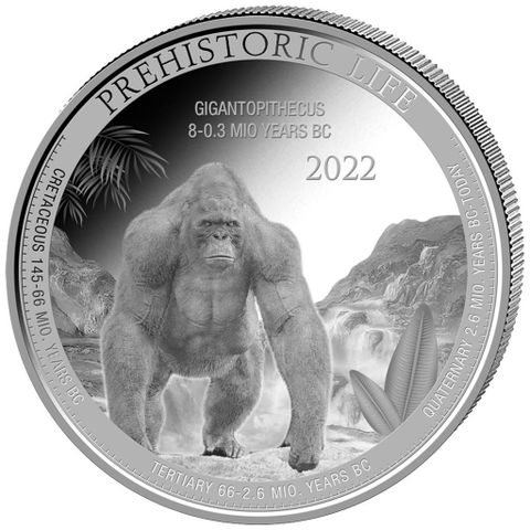 Congo 2022 GIGANTOPITHECUS - 1 OZ SØLV