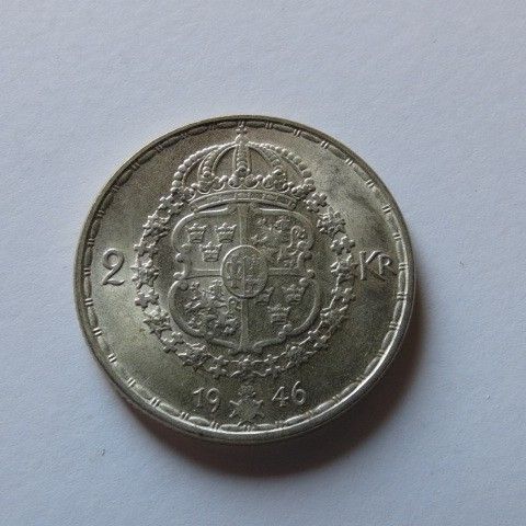 2 Kronor Sverige  1946