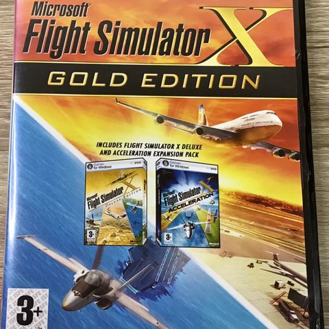 Microsoft Flight Simulator X GOLD Edition ( Som ny!) 🚨KOMPLETT SETT
