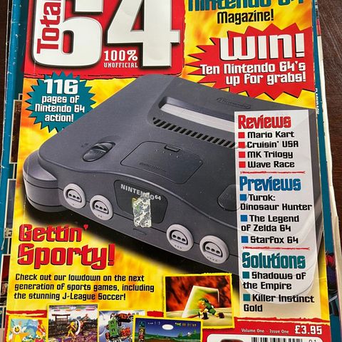 Spill Blad fra 90-tallet: Total 64, Nintendo Magazine (1997)