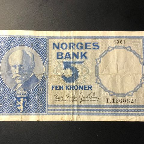 5 kr seddel 1961, serie I (276 Q)