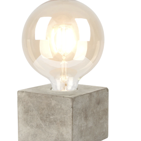 Bordlampe i concrete