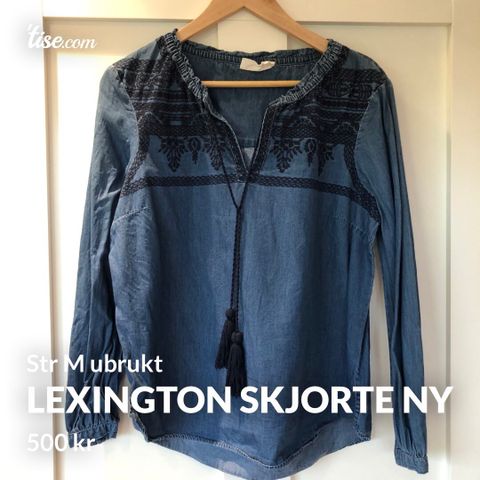 Lexington skjorte/bluse str m ubrukt