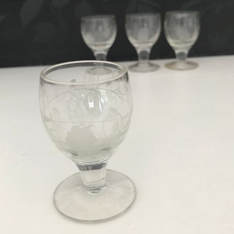 Diverse snapsglass