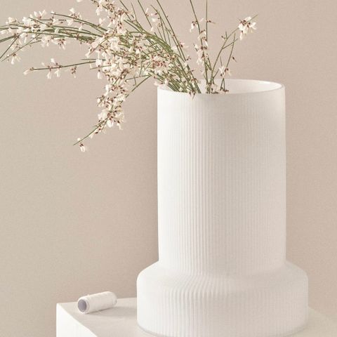 ATTICUS SANDBLAST glassvase - høyde 28,5 cm Jotex