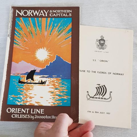 ORIENT LINE, tidtabell og programhefte