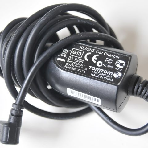 TomTom XL/One 24/12V-til-5V/1,2A-mini-USB strømkilde PSU