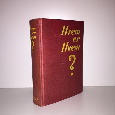 Hvem er hvem? 1938. 1937