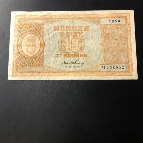 yy10 kr seddel 1950, serie M (307 Q)