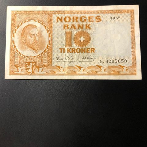 10 kr seddel 1955, serie G (310 Q)